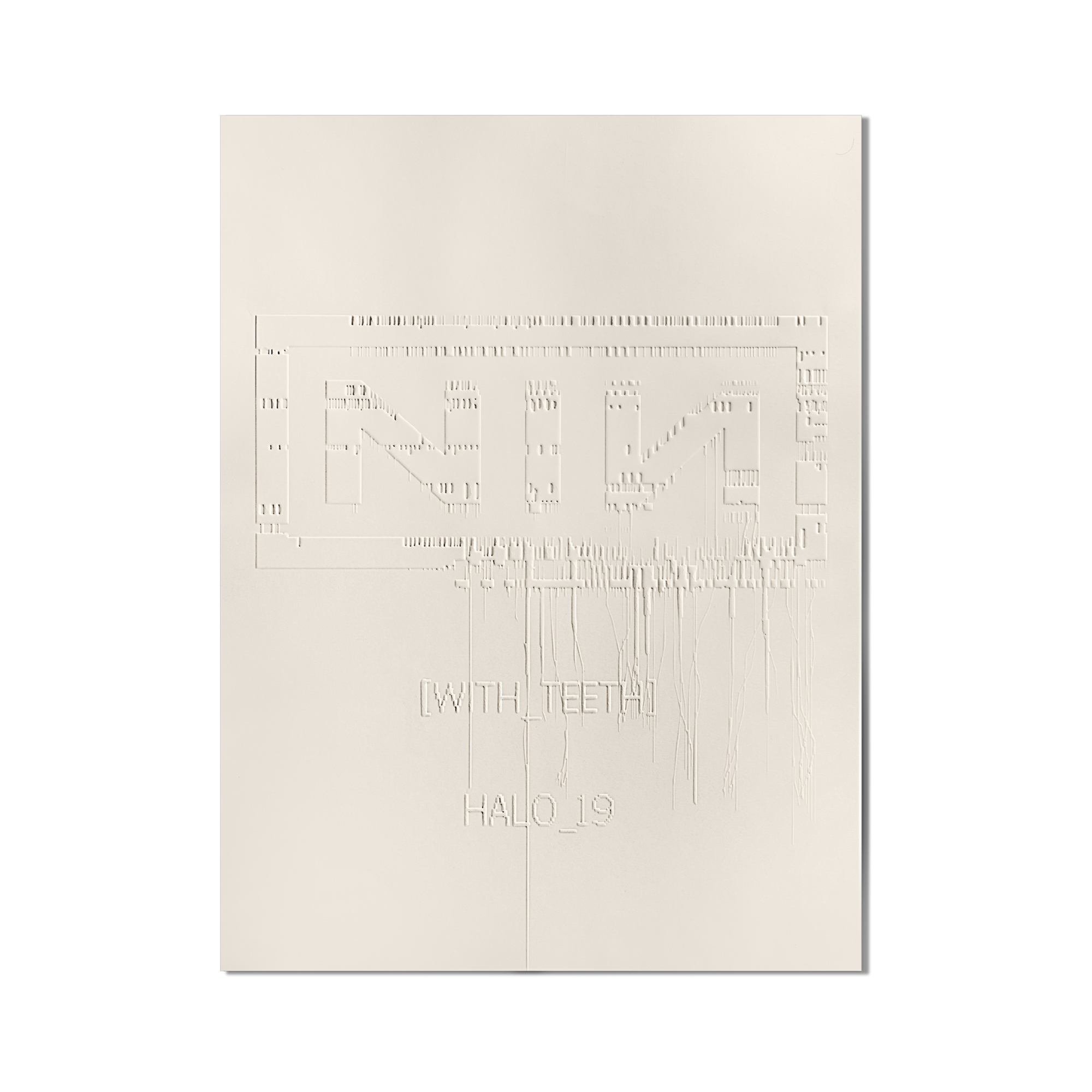 With Teeth 20 Embossed Poster - Nine Inch Nails Official Store