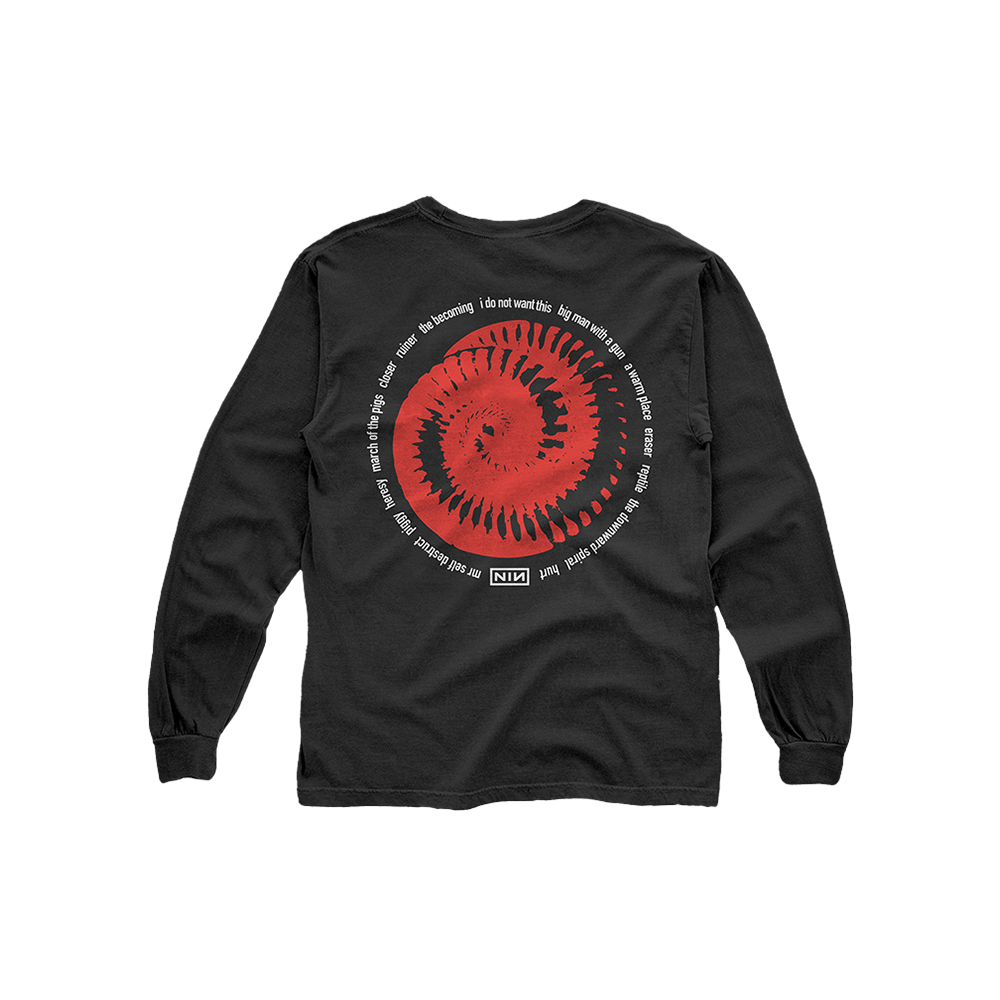 NIN Red Spiral Longsleeve - Nine Inch Nails Official Store NIN Red Spiral Longsleeve - Nine Inch Nails Official Store