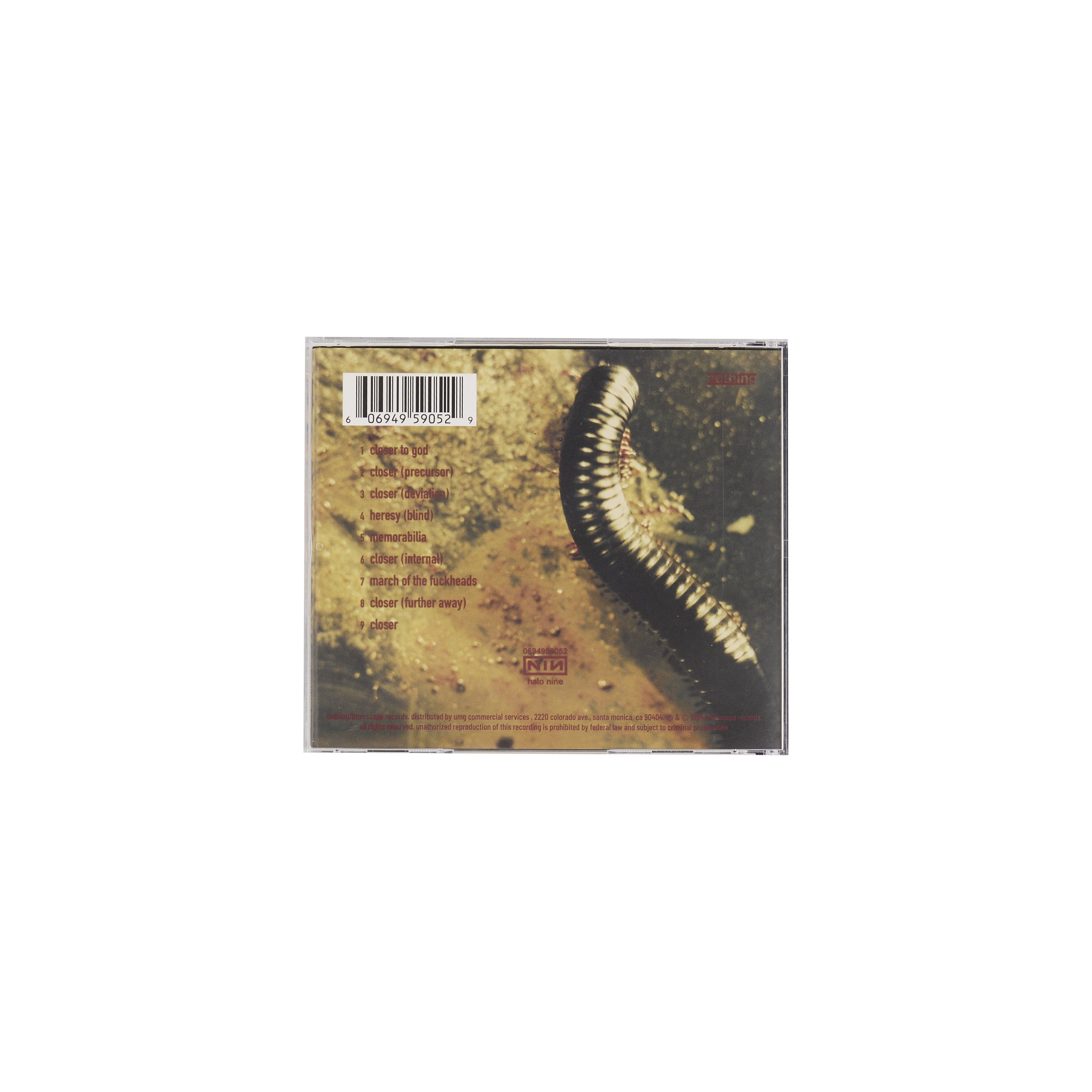 Closer To God CD - Nine Inch Nails Official Store Closer To God CD - Nine Inch Nails Official Store