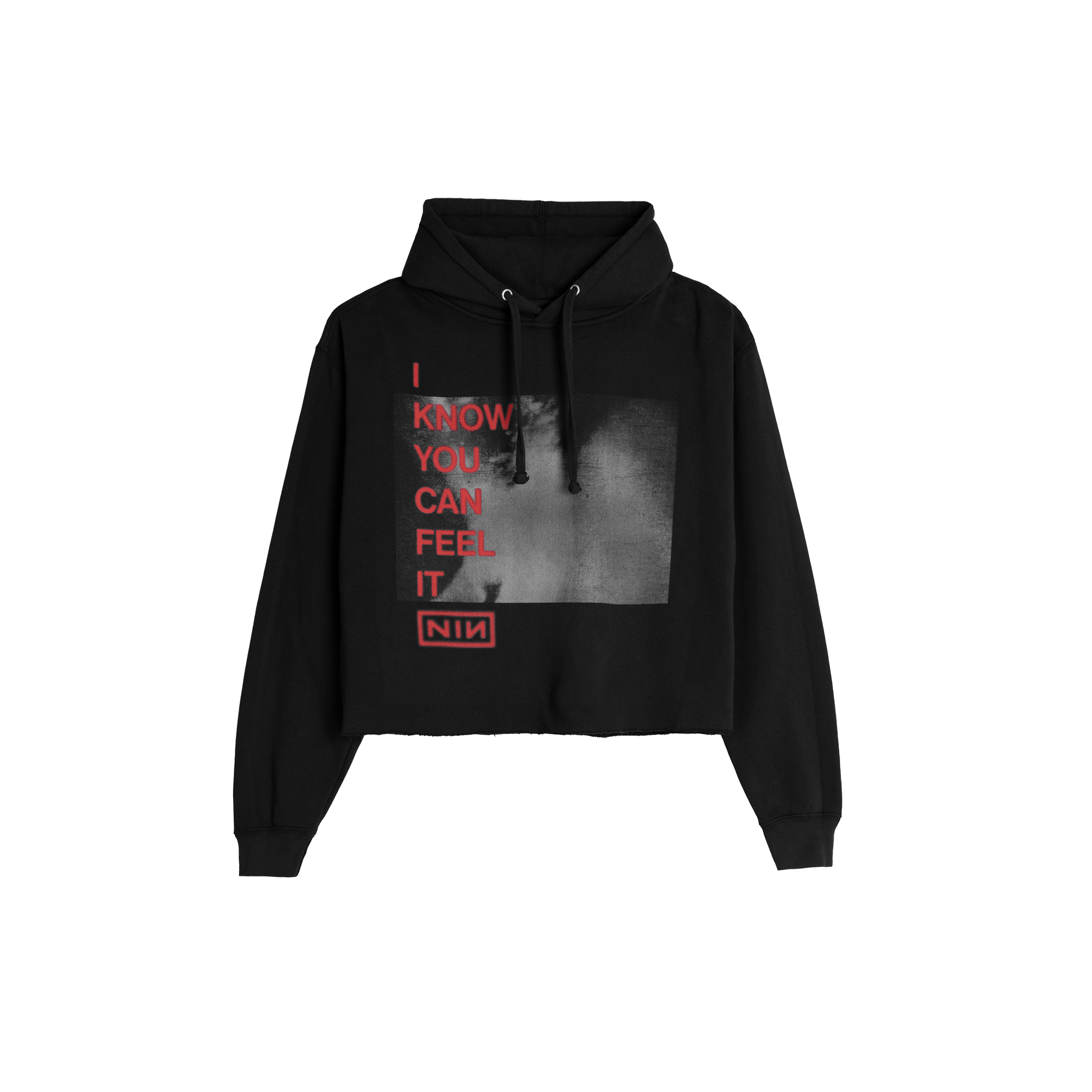 PEEL IT BACK 2026 I KNOW YOU CAN FEEL IT CROPPED HOODIE