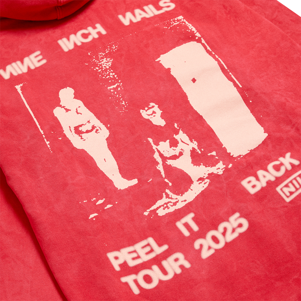 PEEL IT BACK 2025 RED LOGO HOODIE