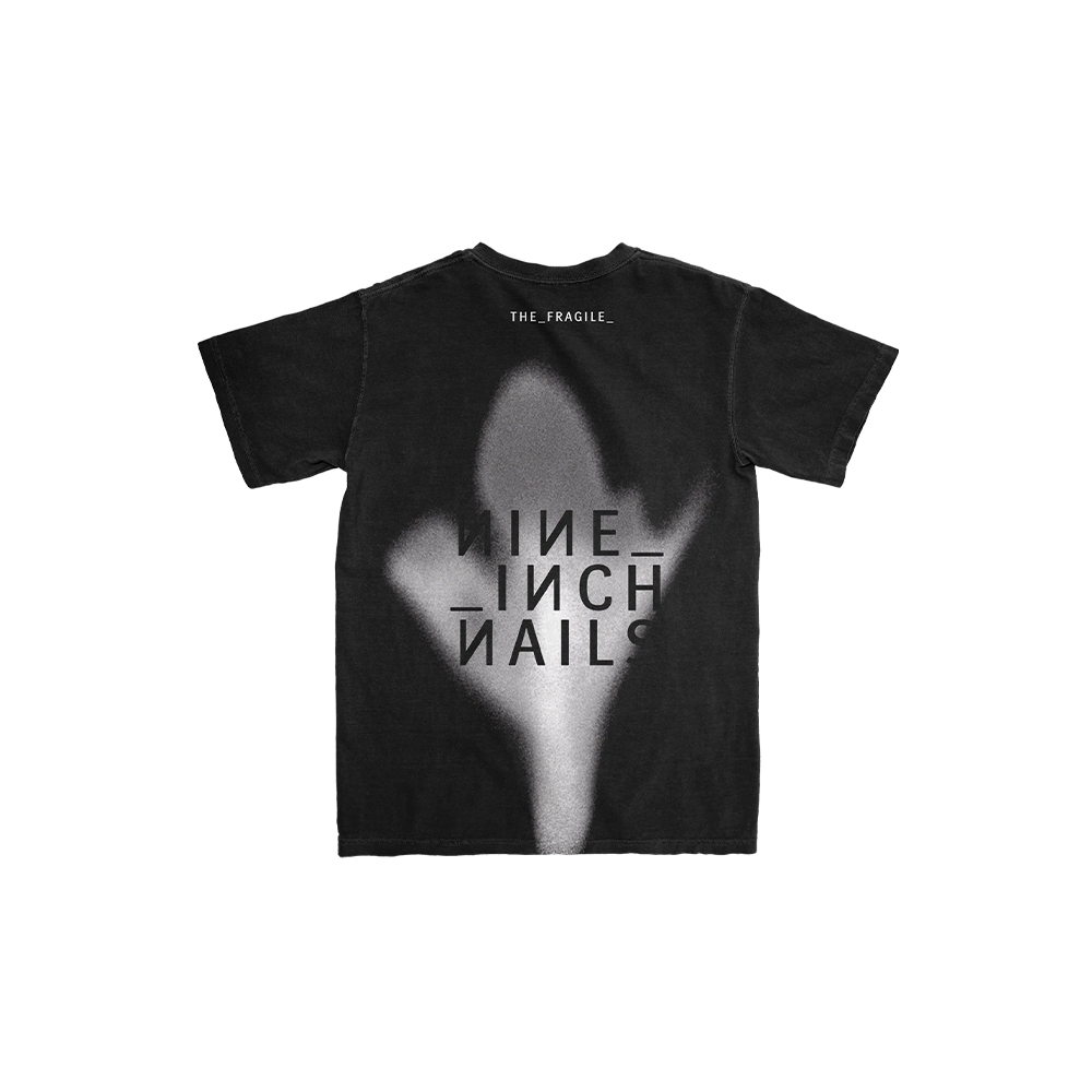 THE FRAGILE MONOCHROME FLOWER TEE back